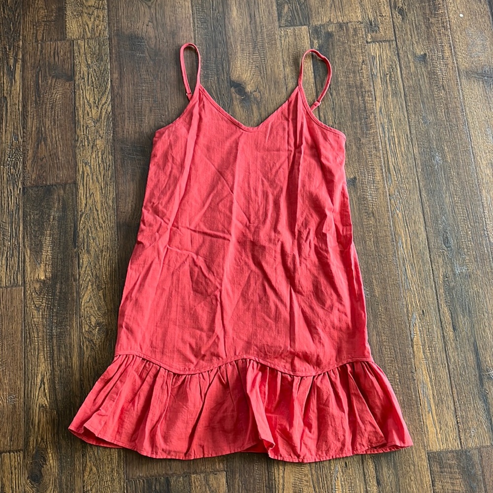 Scarlet Linen Sun Dress